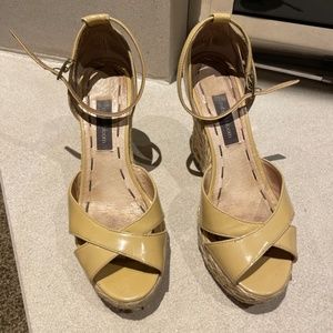 Espadrilles Wedge Leather Size 6